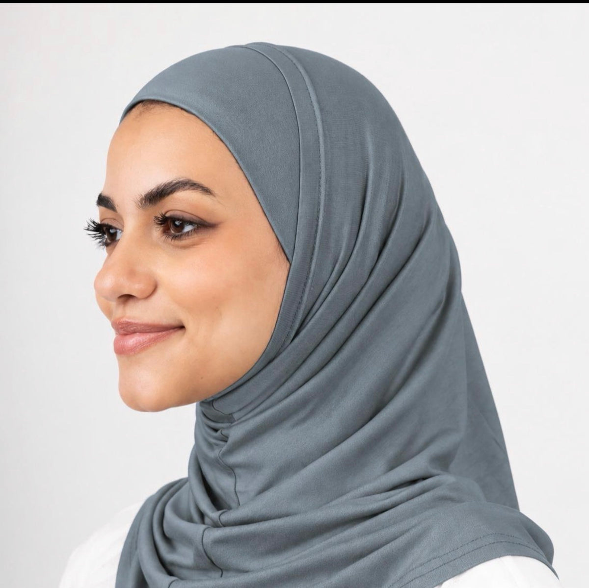 2pcs Syrian Hijab - Dark Grey
