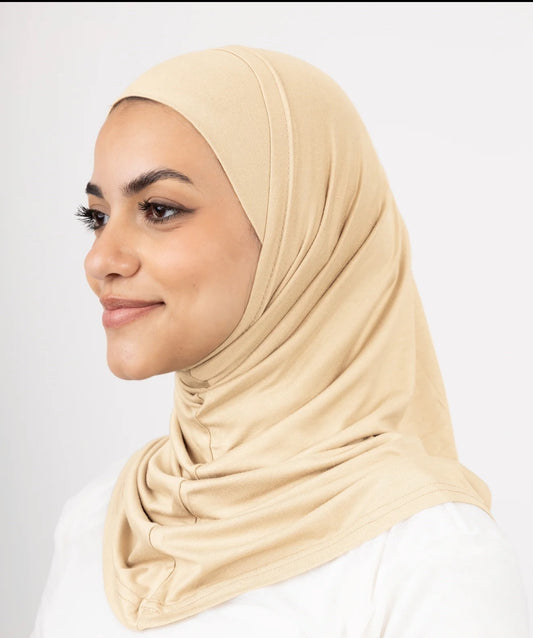 2pcs Syrian Hijab - Beige