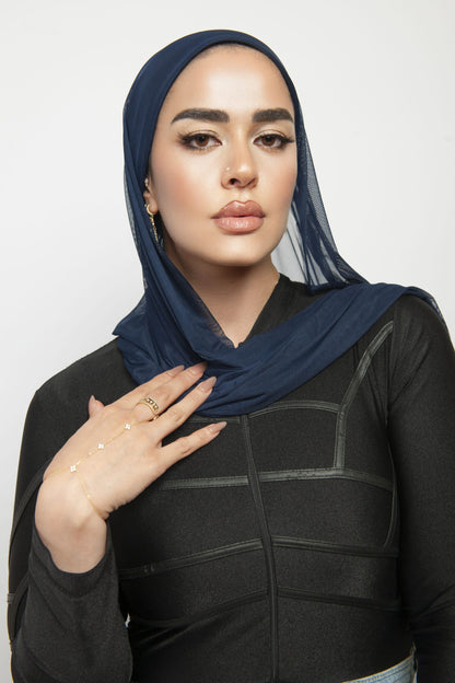 Instant Sport & Swim Hijab - Navy