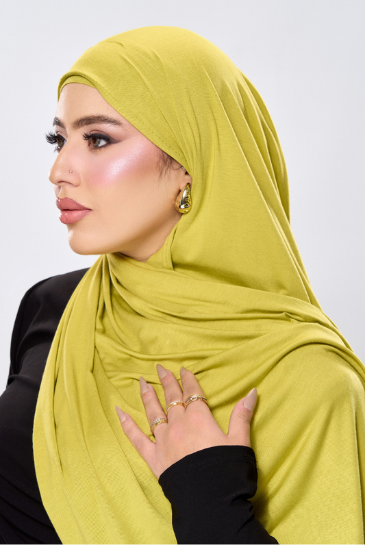 Instant Jersey Hijab - Laguna Yellow