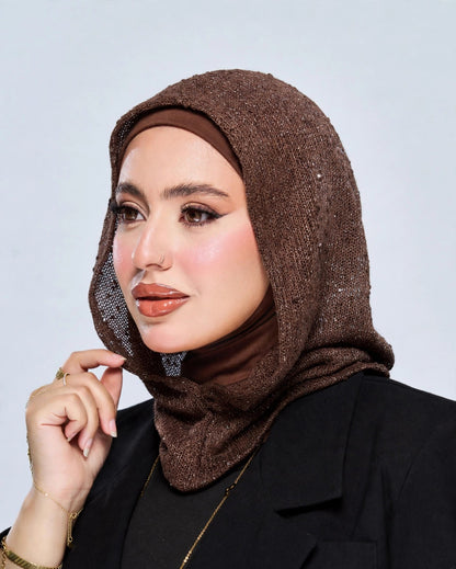 Balaclava 2-Piece Set - Brown