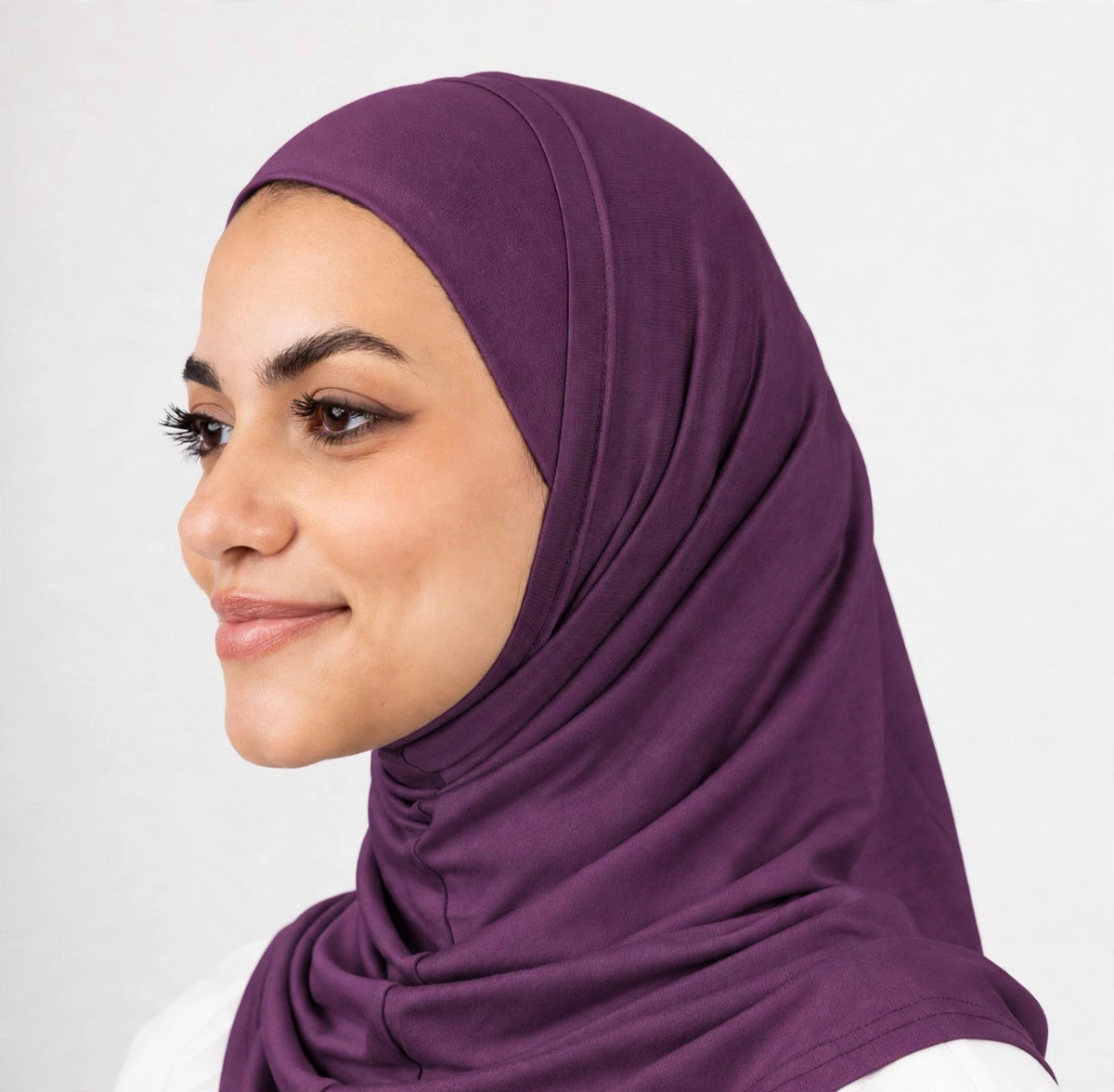 2pcs Syrian Hijab - Plum