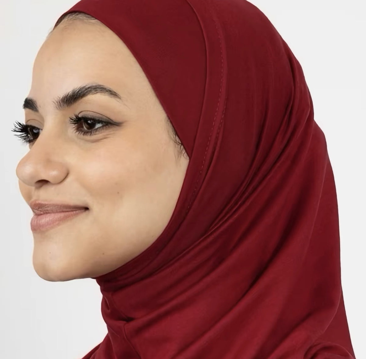 2pcs Syrian Hijab - Burgundy